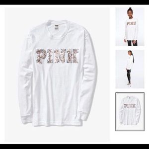 BLING CAMPUS LONG SLEEVE TEE LARGE